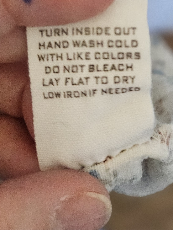 Blu Pepper Floral Babydoll Dress Medium Cottagecore Mini Lace Trim Button Front - Picture 14 of 14